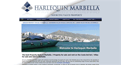 Desktop Screenshot of harlequinmarbella.com